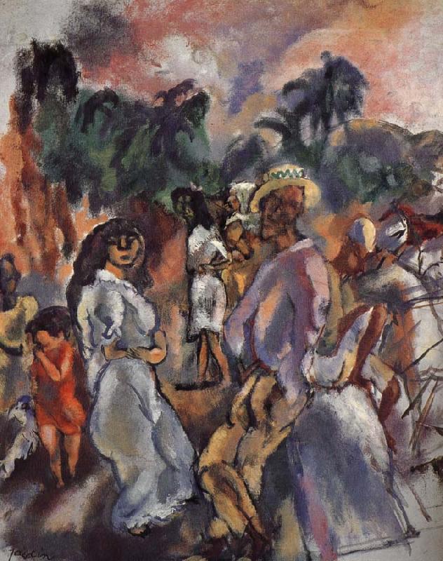 Composition of picture of Cuba, Jules Pascin